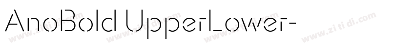 AnoBold UpperLower字体转换